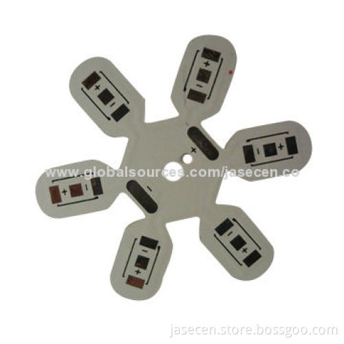 Small size and irregular shape PCB with aluminum based material, for LED light
